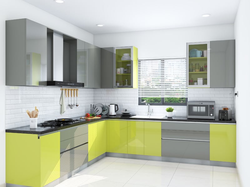 L Shaped Kitchen Design 3