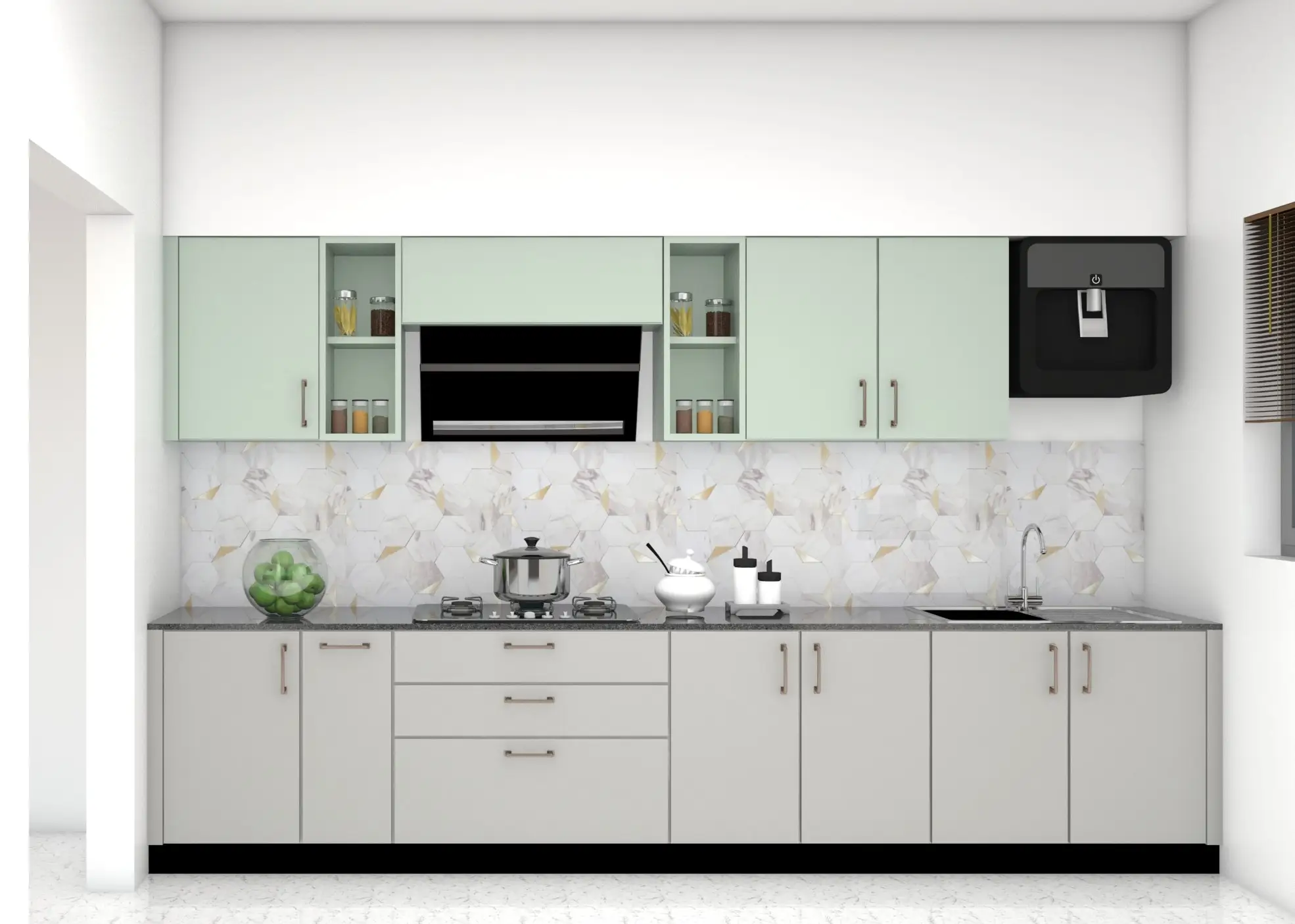 Straight Kitchen Design 1