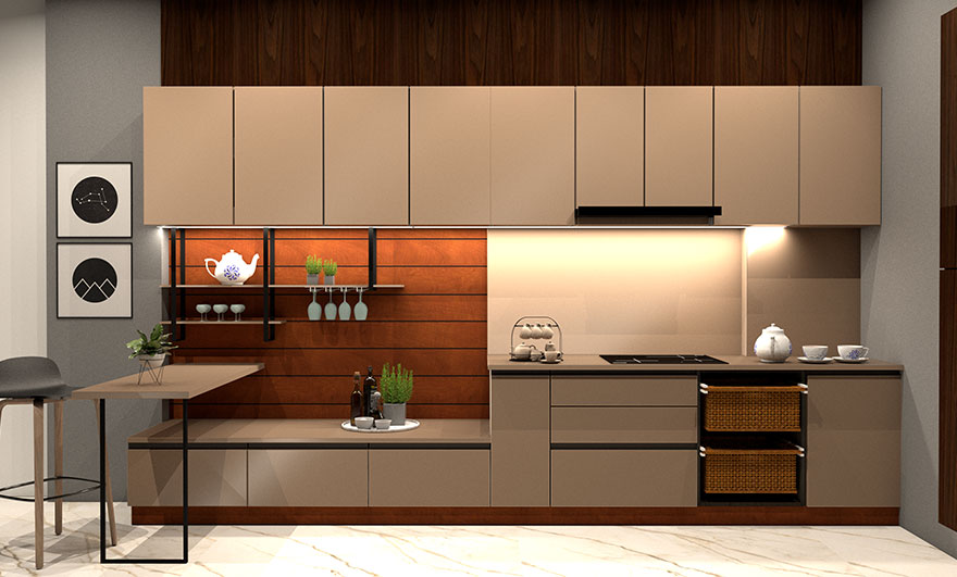 Straight Kitchen Design 3