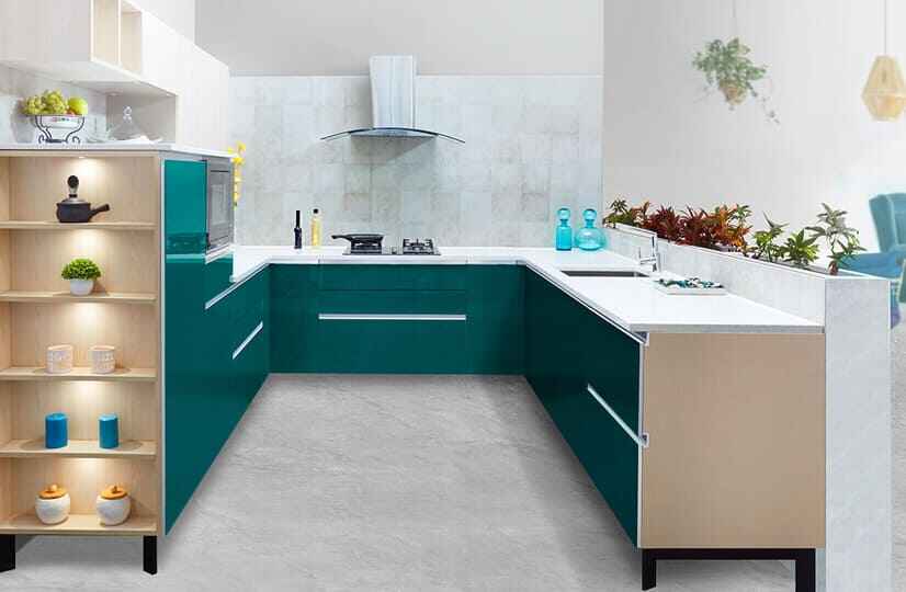 U Shaped Kitchen Design 3
